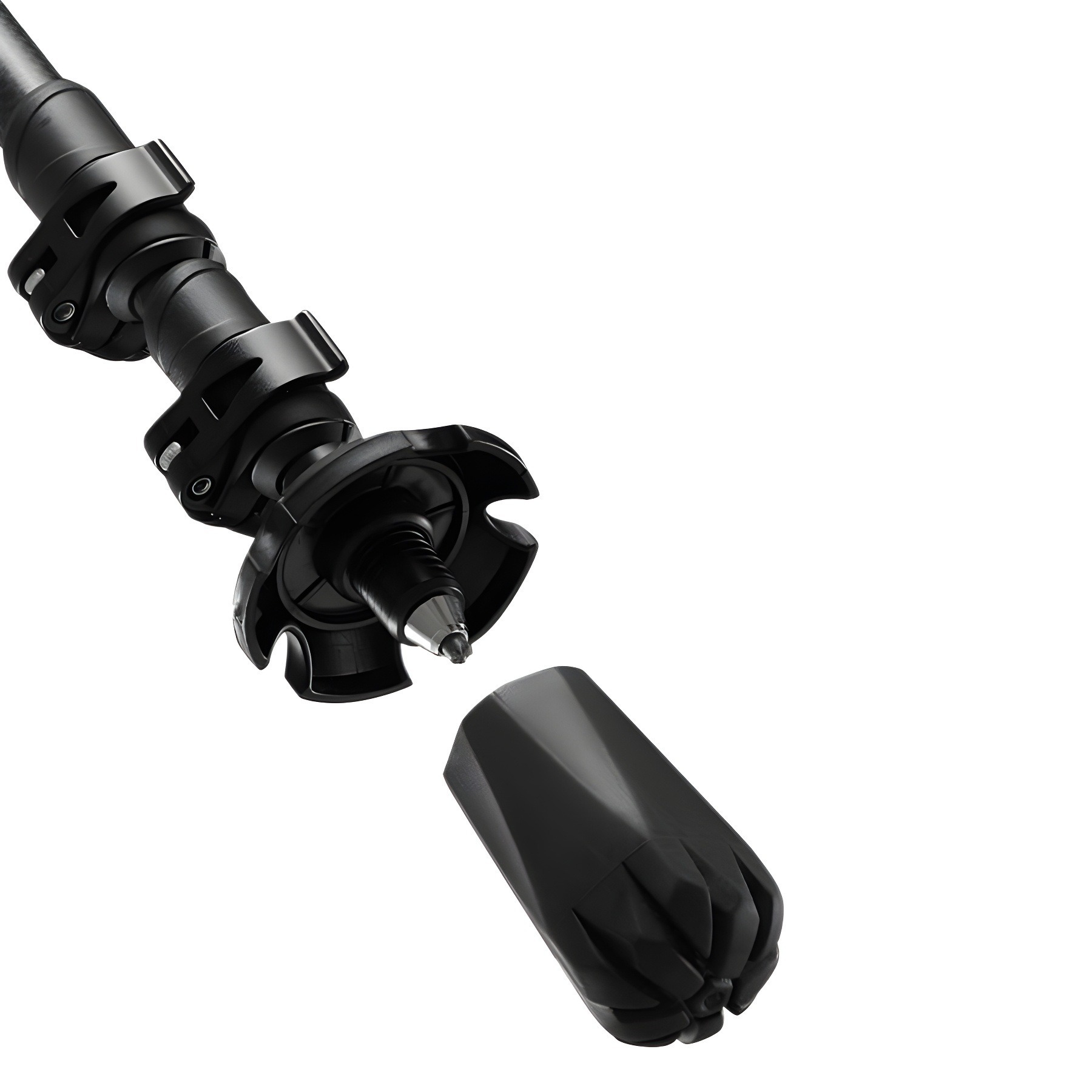 100% Ultralight Carbon Fiber Trekking Sticks,Foldable,Adjustable Hiking Poles with Quick Lock & Anti-Shock Moisture-Wicking EVA Hanle