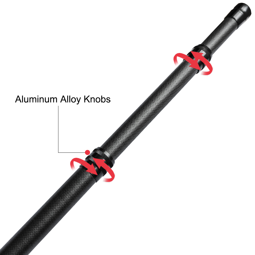 Premium 12 FT Carbon Fiber Pool Pole Telescopic 3.7 to 12 FT Adjustable Pool Cleaning Pole