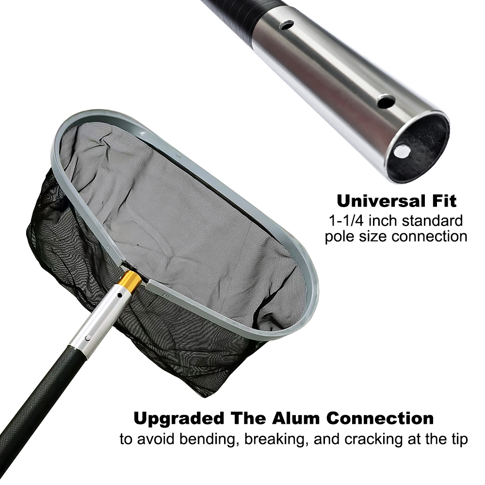 Premium 12 FT Carbon Fiber Pool Pole Telescopic 3.7 to 12 FT Adjustable Pool Cleaning Pole