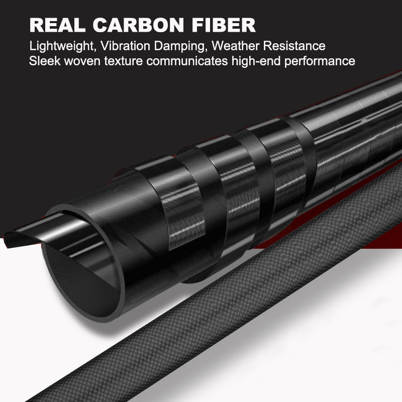 Premium 12 FT Carbon Fiber Pool Pole Telescopic 3.7 to 12 FT Adjustable Pool Cleaning Pole