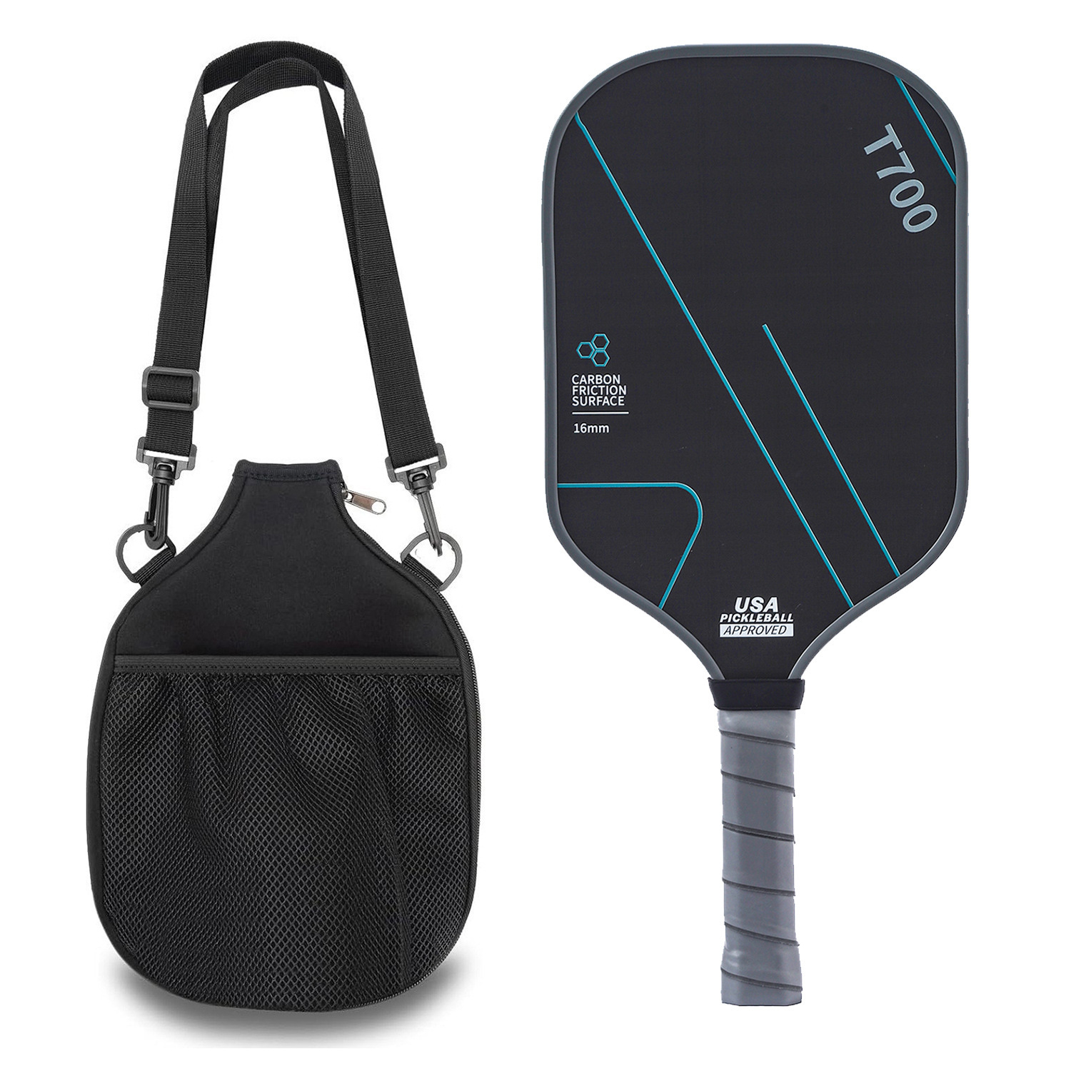 16mm Carbon Fiber Pickleball Paddle