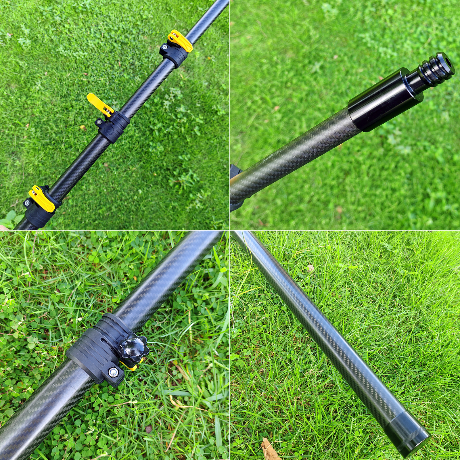 18 FT Carbon Fiber Telescopic Extension Pole (24 FT Reach) for Painting, Window, Gutter & Holiday Lights