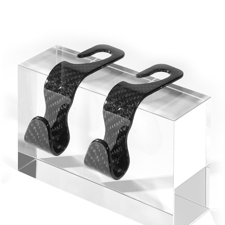 2 Pack Real Carbon Fiber Car Back Seat Hook