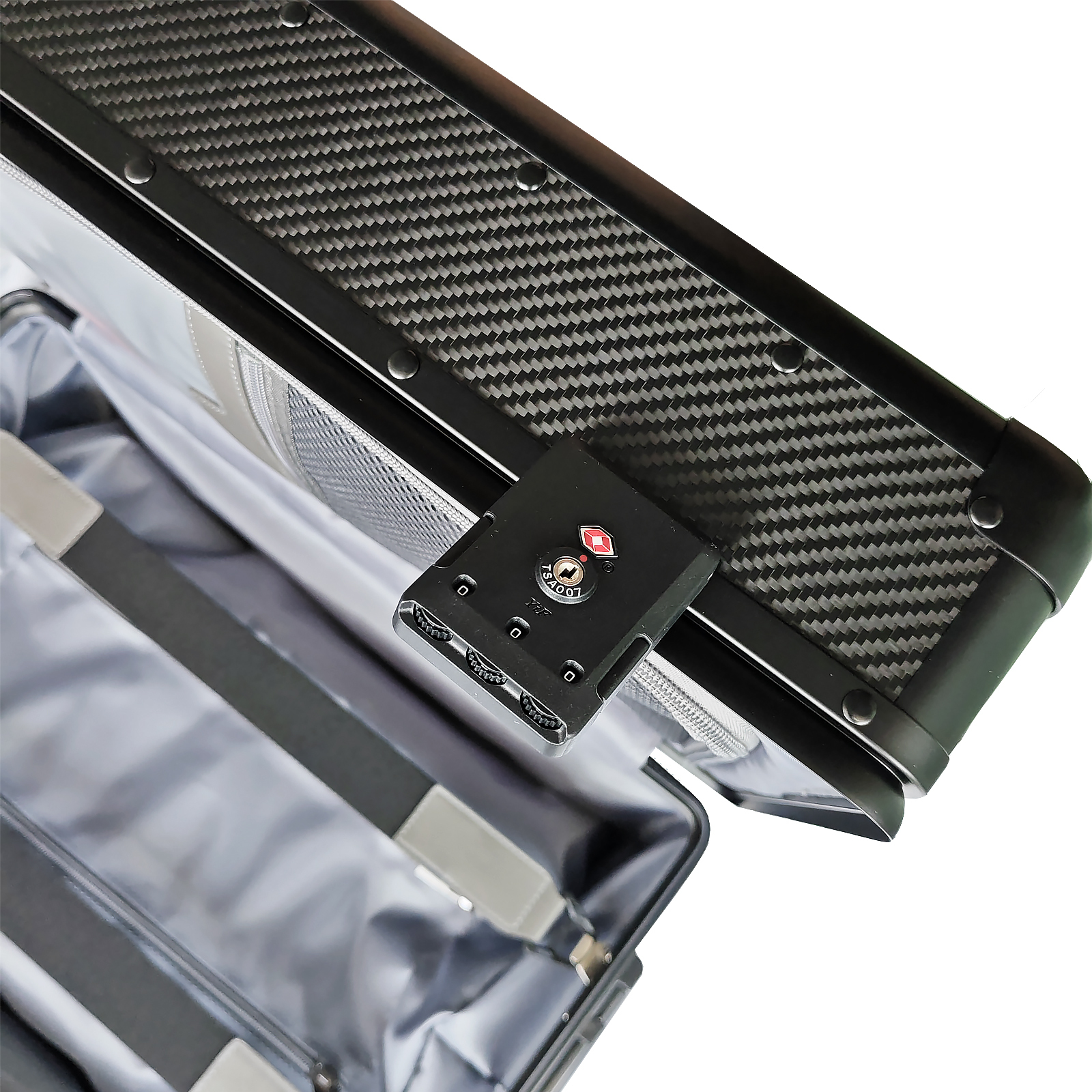 20 Inch Carbon Fiber Carry On Luggage