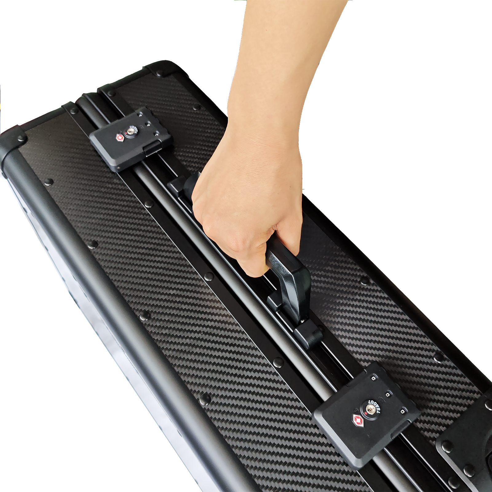 20 Inch Carbon Fiber Carry On Luggage