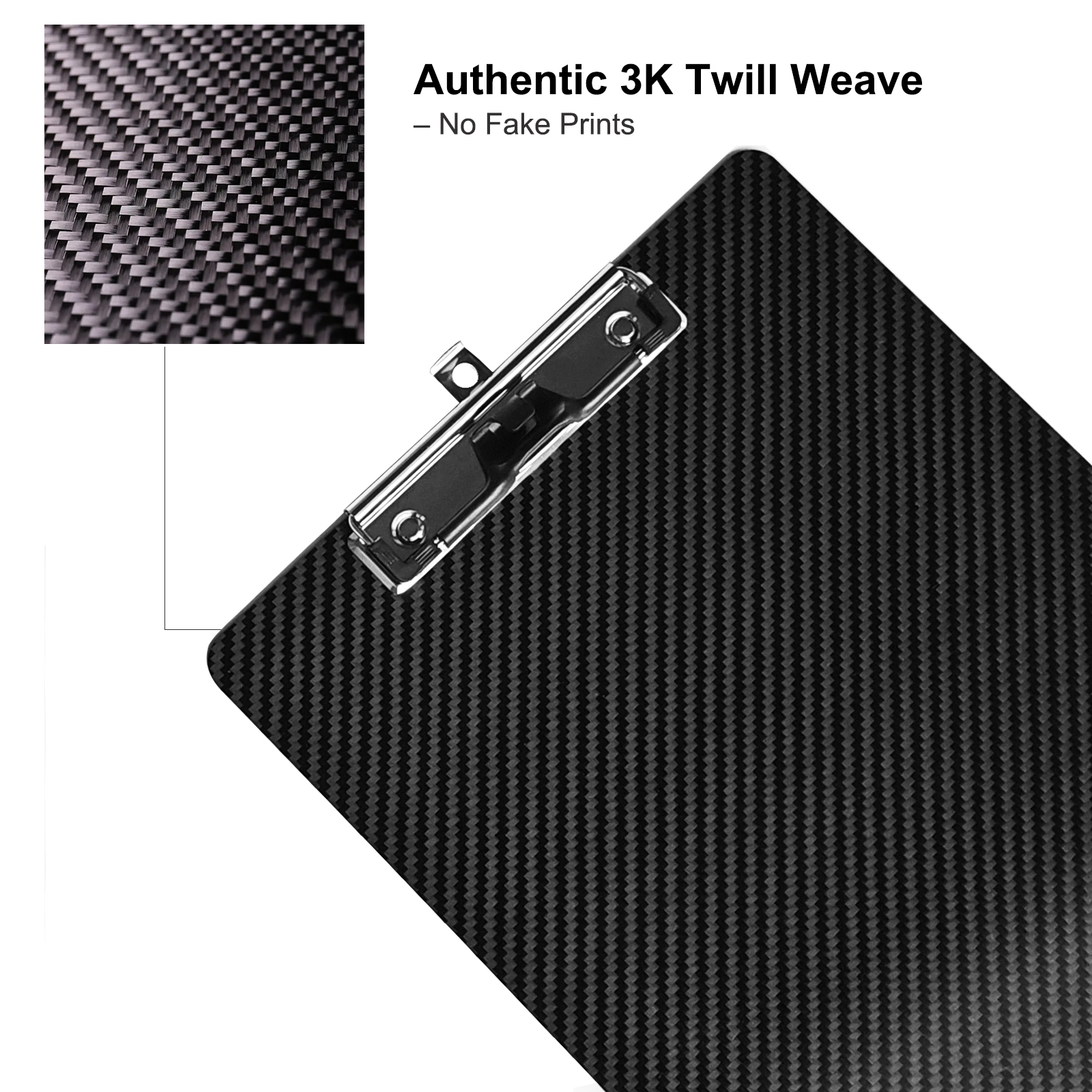 Real Carbon Fiber Clipboard 9 x 12.5 Inch