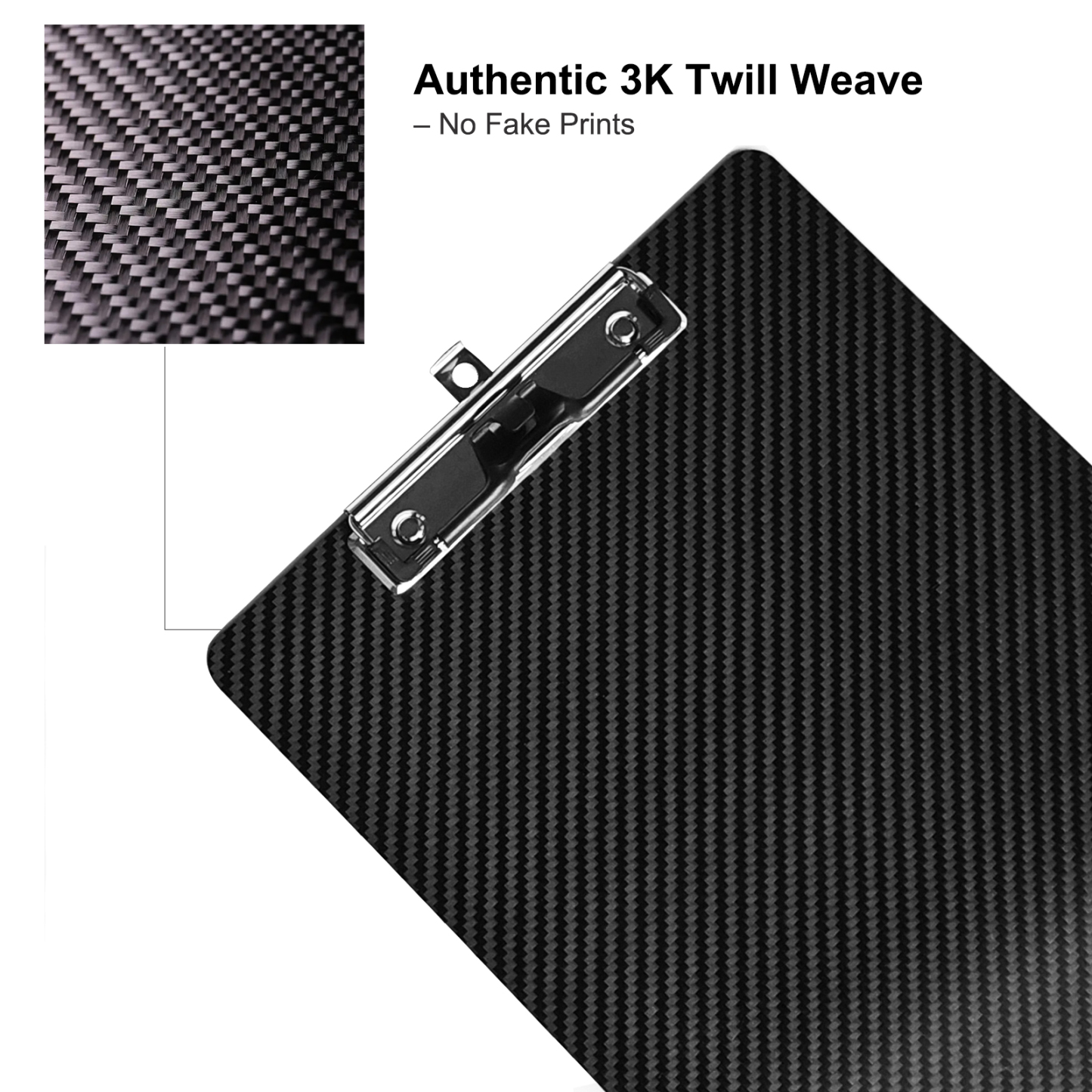 Real Carbon Fiber Clipboard 9 x 12.5 Inch