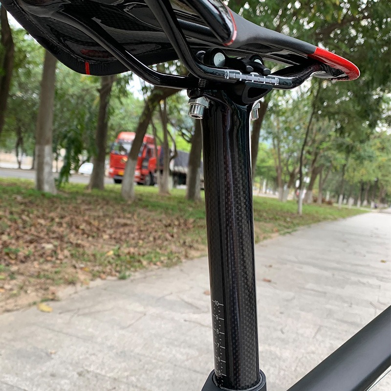 3K Carbon Fiber Mountain Bicycle Seat Post