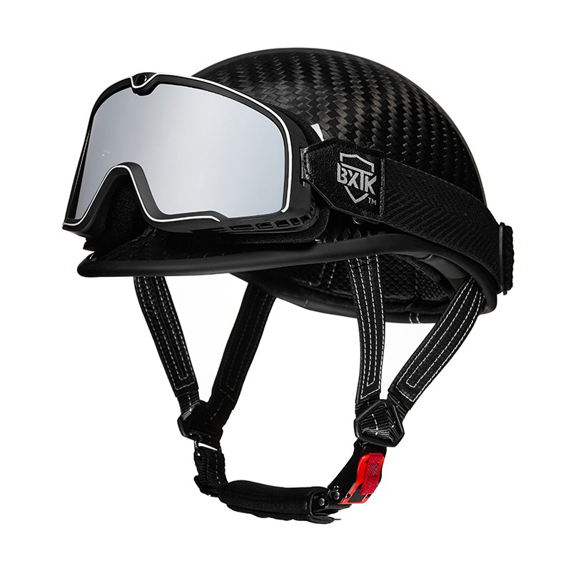 Carbon Fiber Motorcycle 1/2 Helmet
