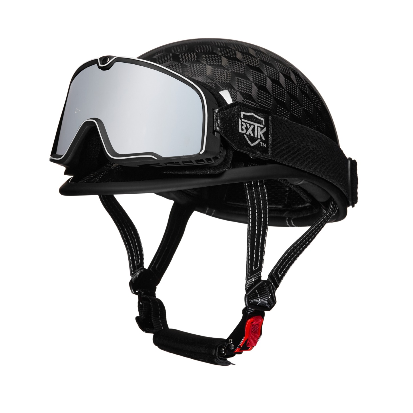 Carbon Fiber Motorcycle 1/2 Helmet