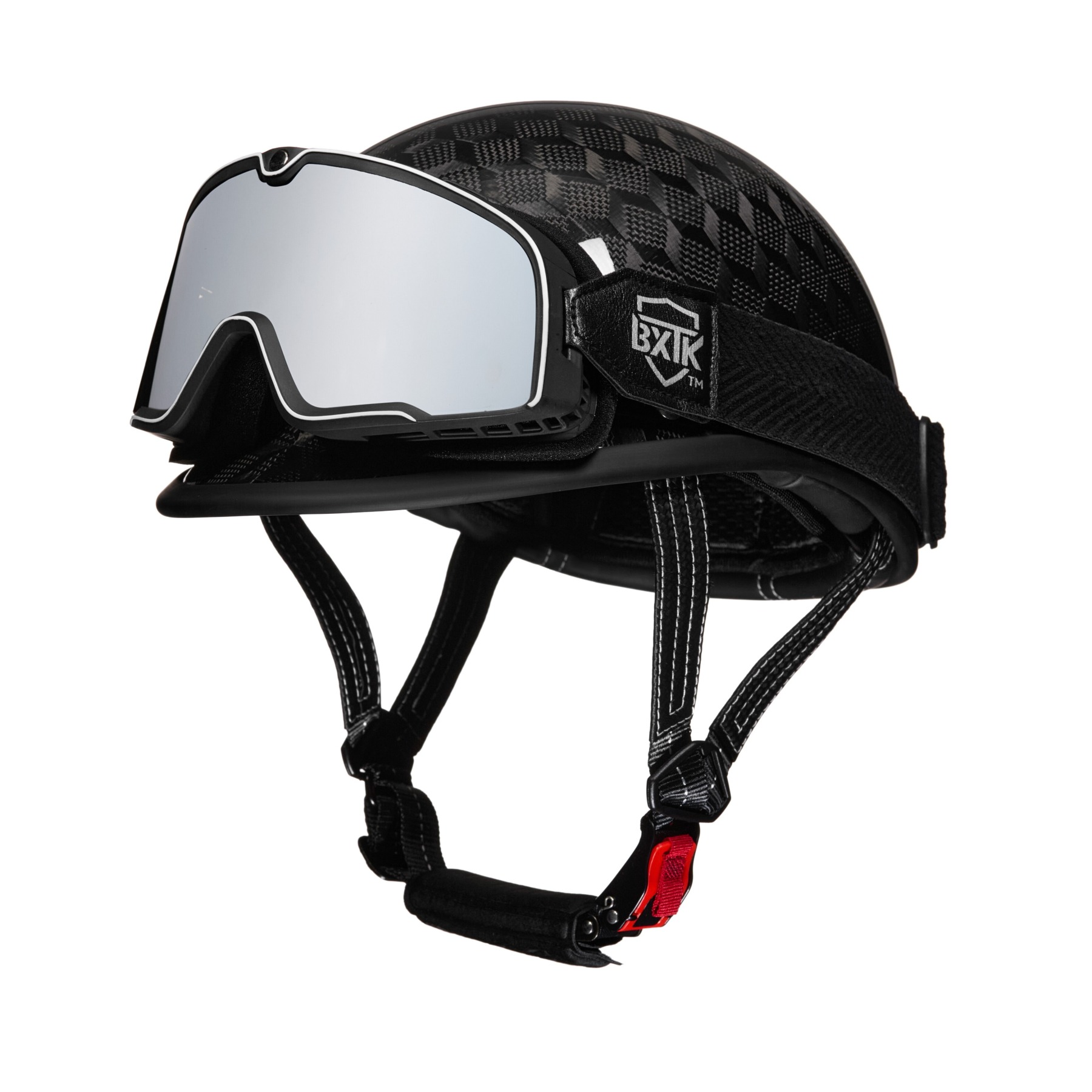 Carbon Fiber Motorcycle 1/2 Helmet