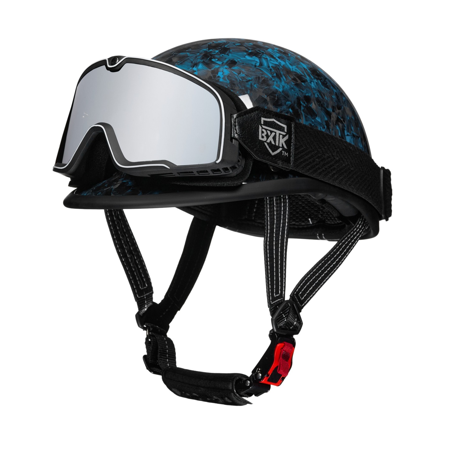 Forged Carbon Fiber Motorcycle 1/2 Helmet