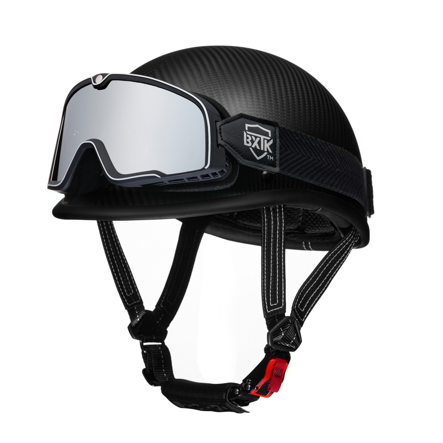 Real Carbon Fiber 1/2 Helmet
