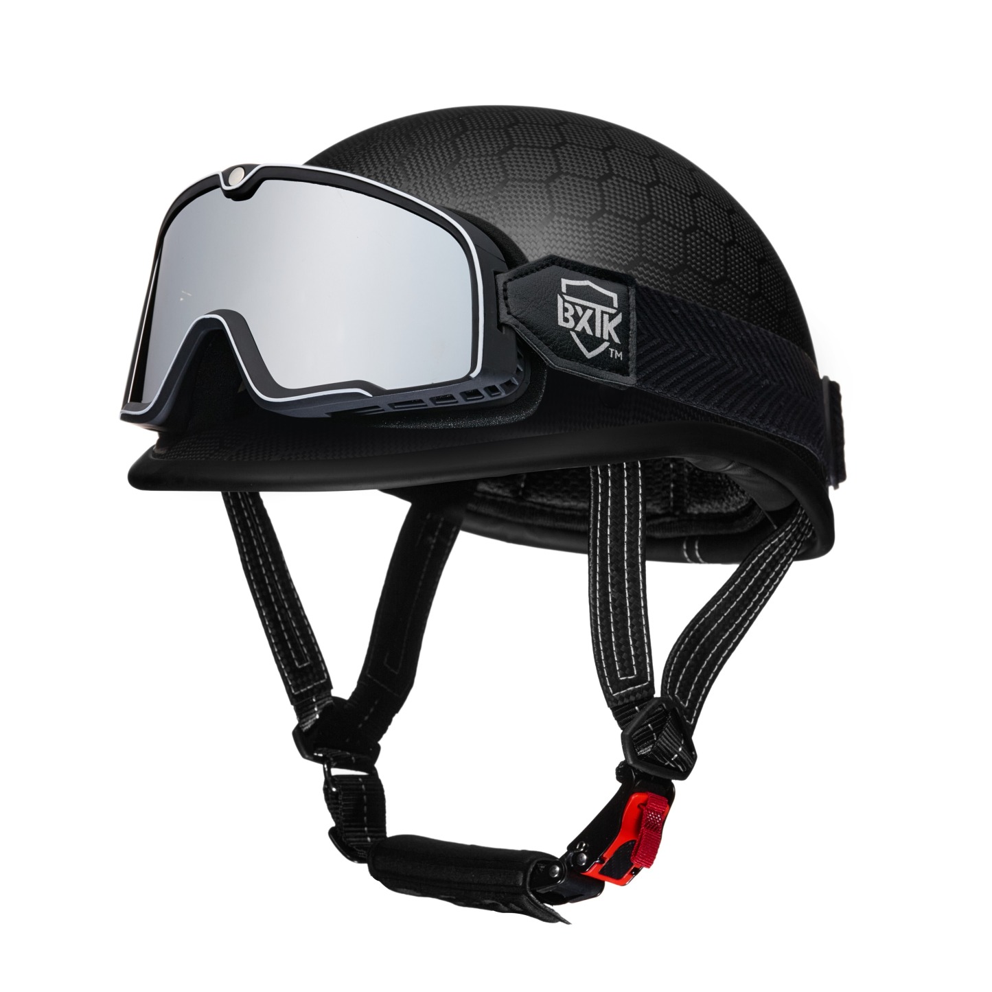 Real Carbon Fiber 1/2 Helmet