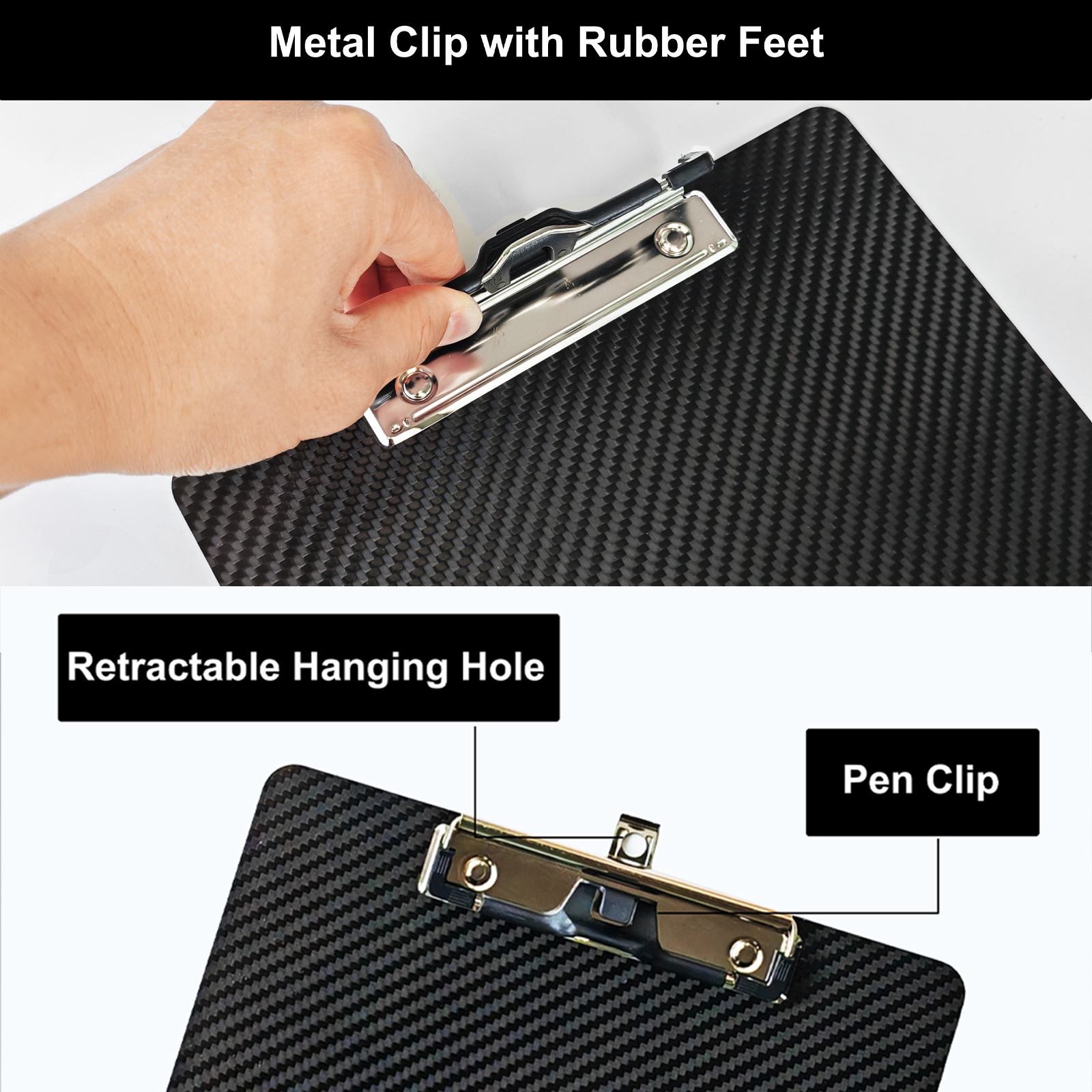 Real Carbon Fiber Clipboard 9 x 12.5 Inch