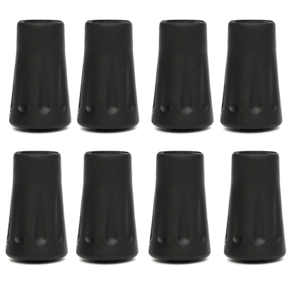 11mm Universal Trekking Pole Rubber Tips, Anti-Slip Wear-Resistant Feet
