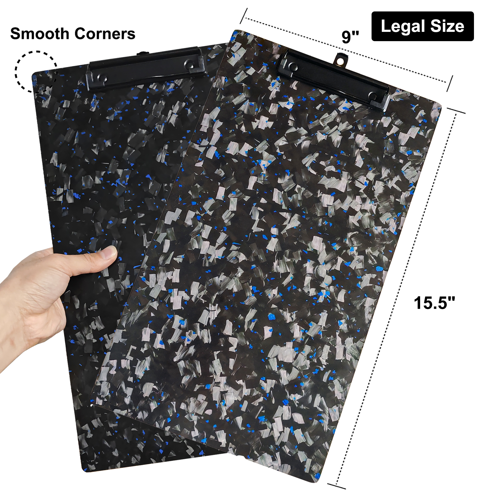 9 x 15.5 Inch Legal Size Forged Carbon Fiber Clipboard