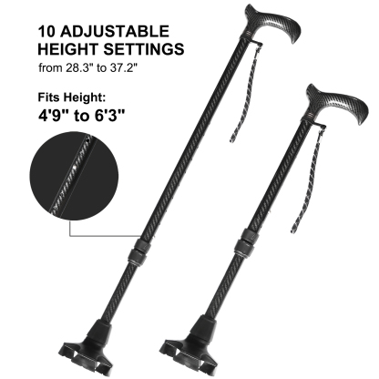 Carbon Fiber Adjustable Walking Cane