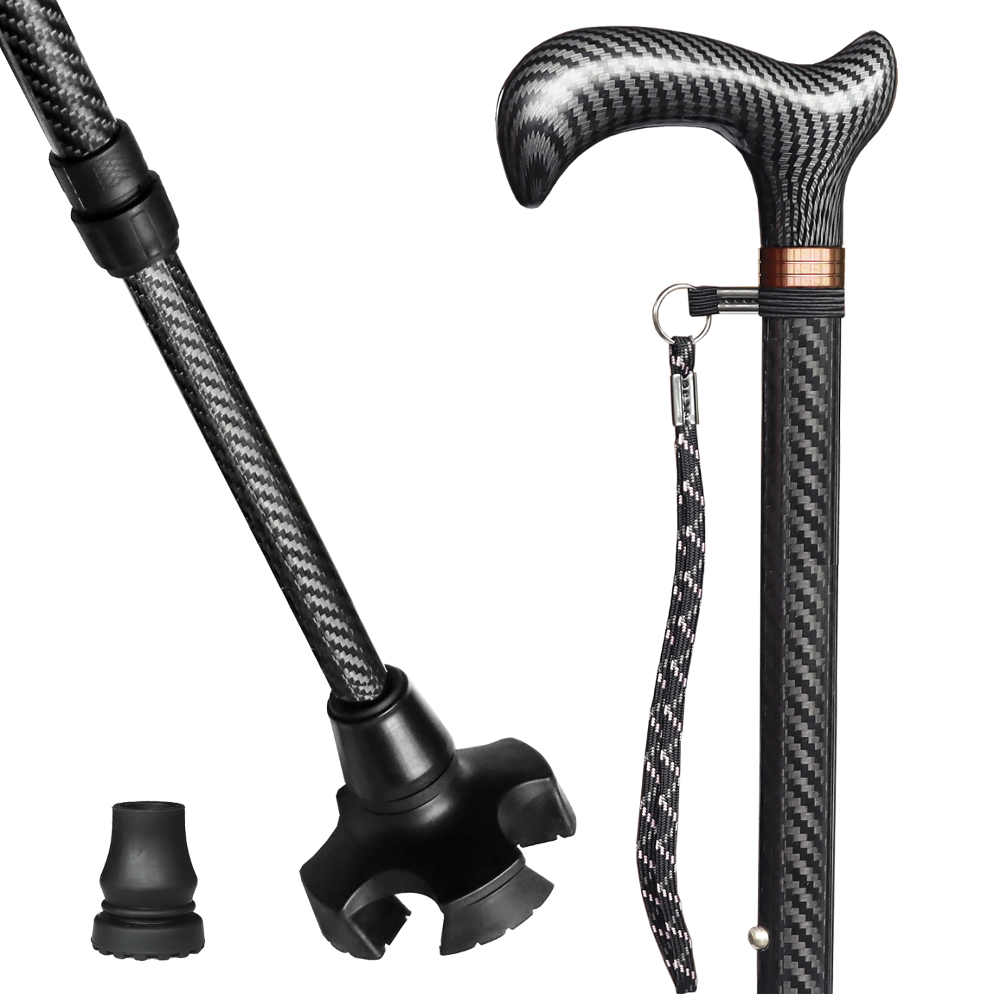 Carbon Fiber Adjustable Walking Cane