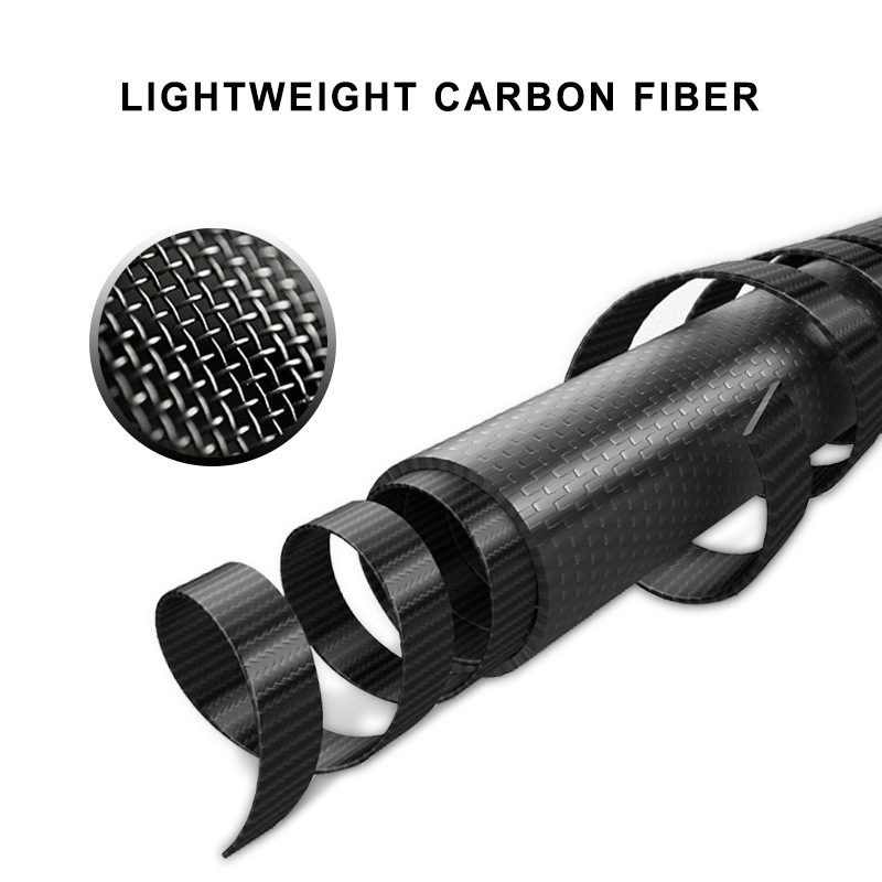 Adjustable Carbon Fiber Walking Cane with Ergonomic Wooden Handle