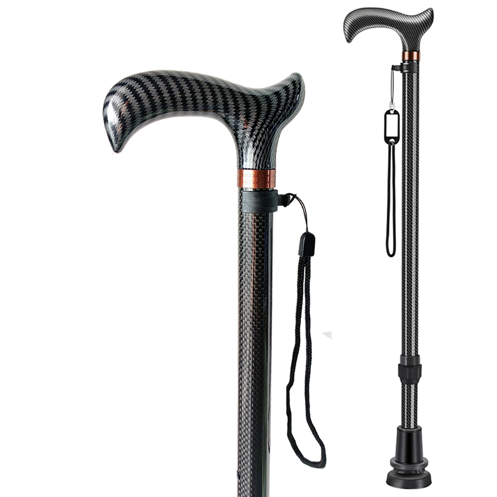 Ultralight Adjustable Carbon Fiber Walking Cane