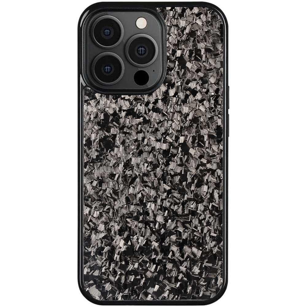 Black Forged Carbon Fiber Phone Case
