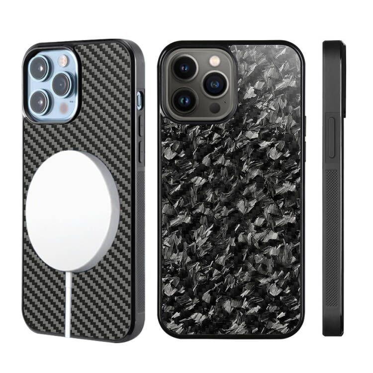 Black Forged Carbon Fiber Phone Case