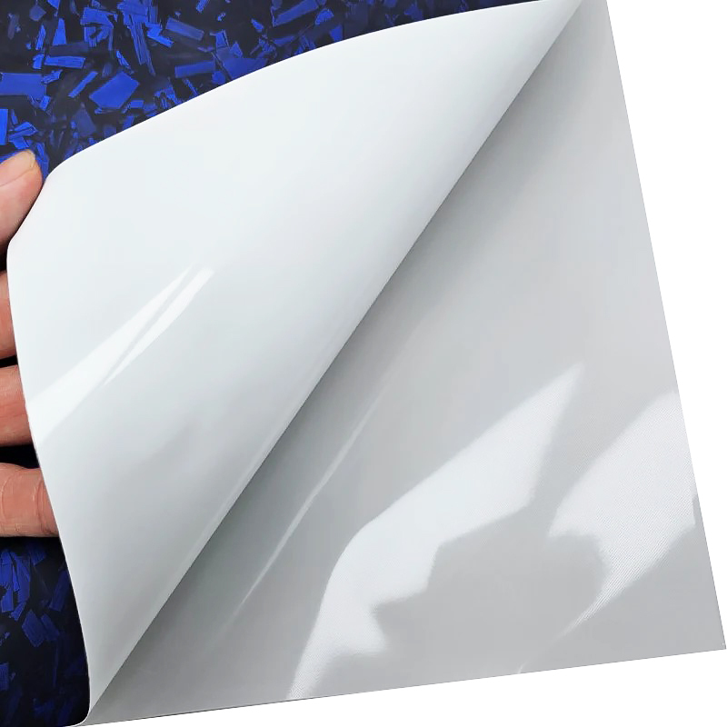 Blue Forged Carbon Fiber Wrap