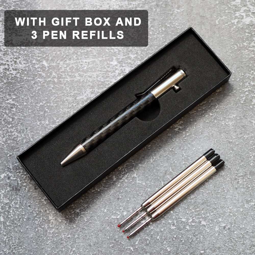 Bolt Action Carbon Fiber Pen