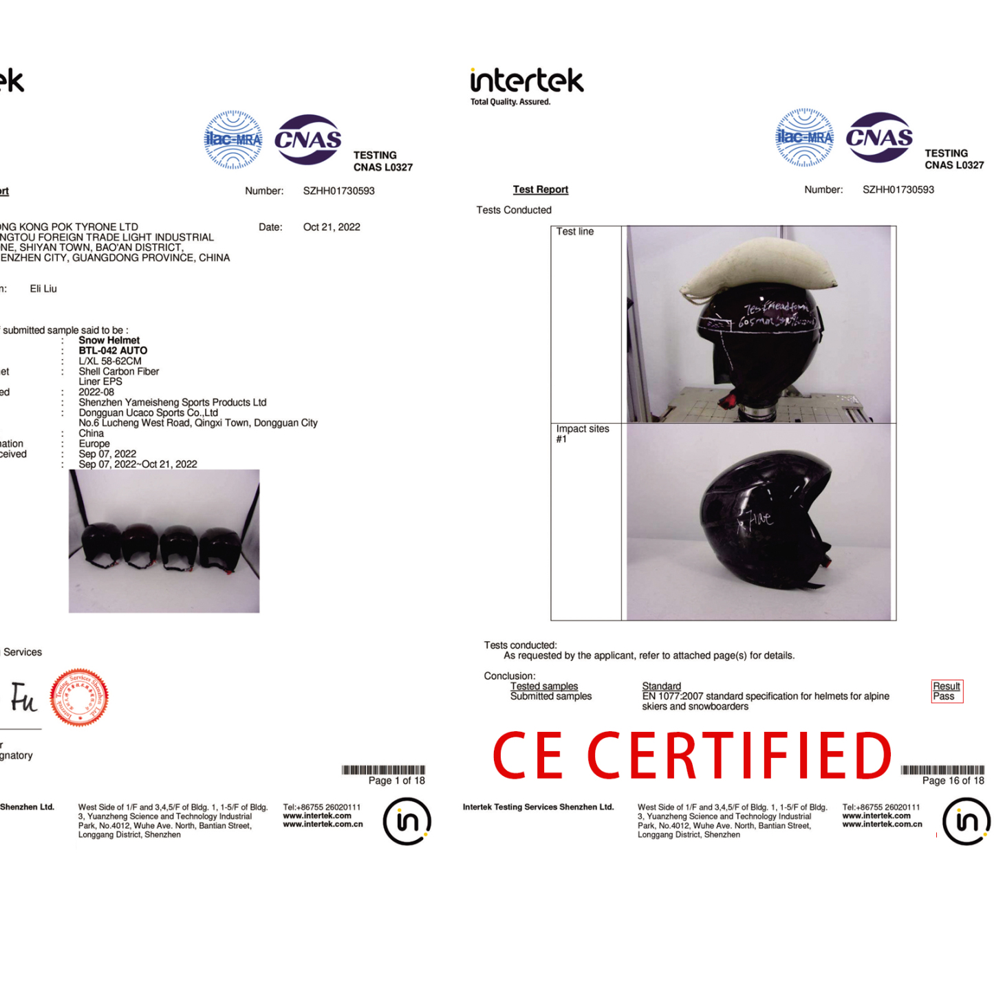 Genuine Carbon Fiber Ski Helmet