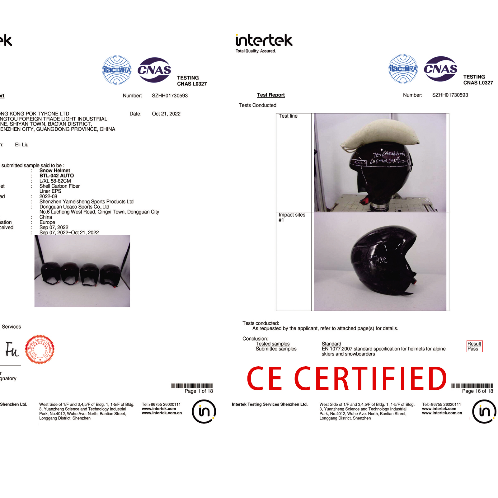 Genuine Carbon Fiber Ski Helmet