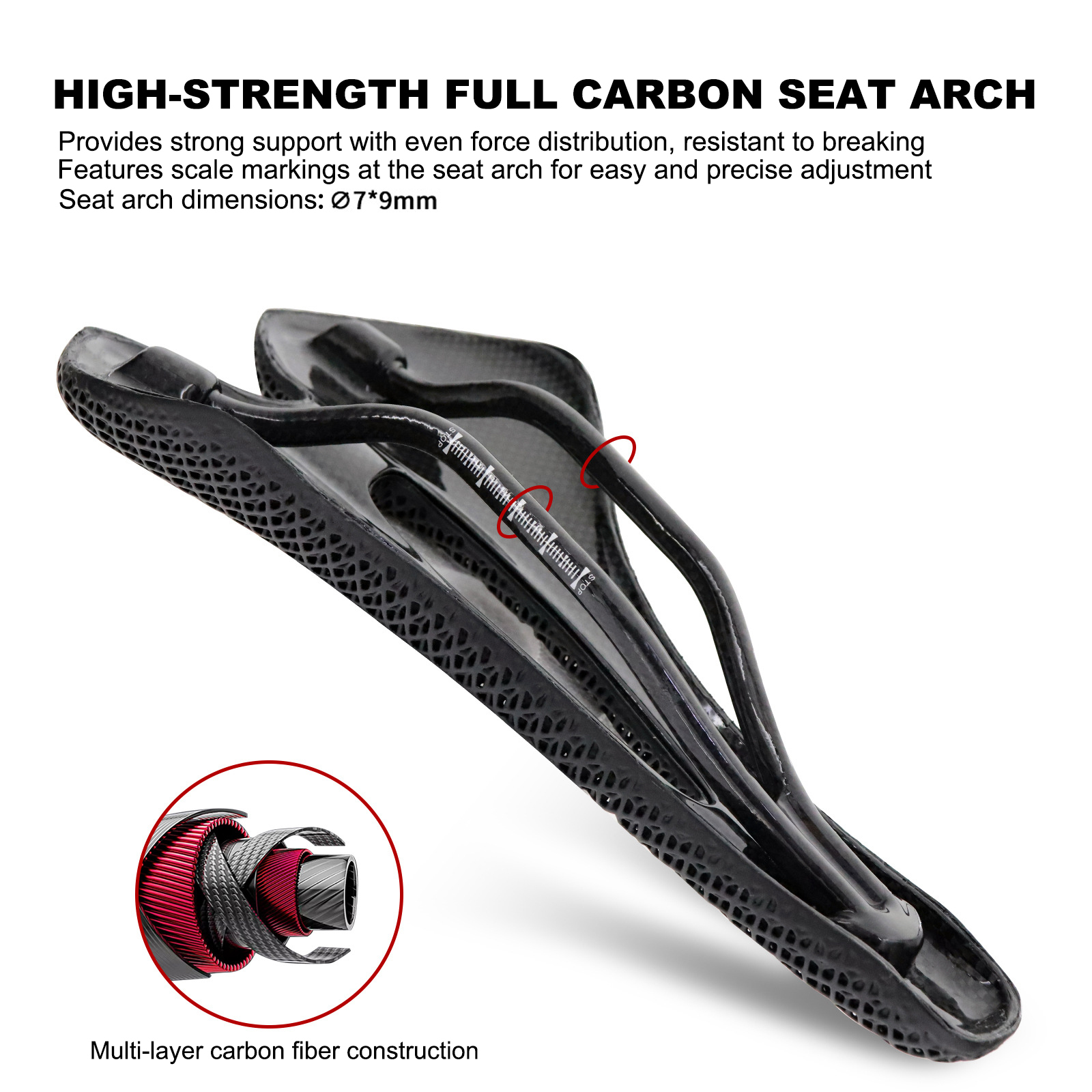 3D Printed Carbon Fiber Bicycle Saddle