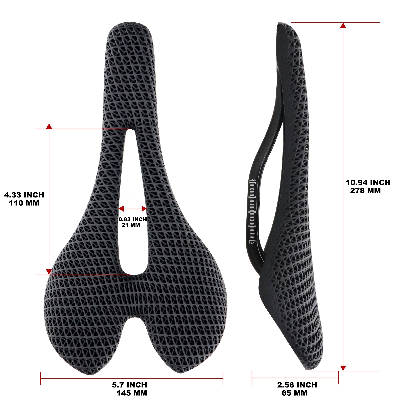 3D Printed Carbon Fiber Bicycle Saddle
