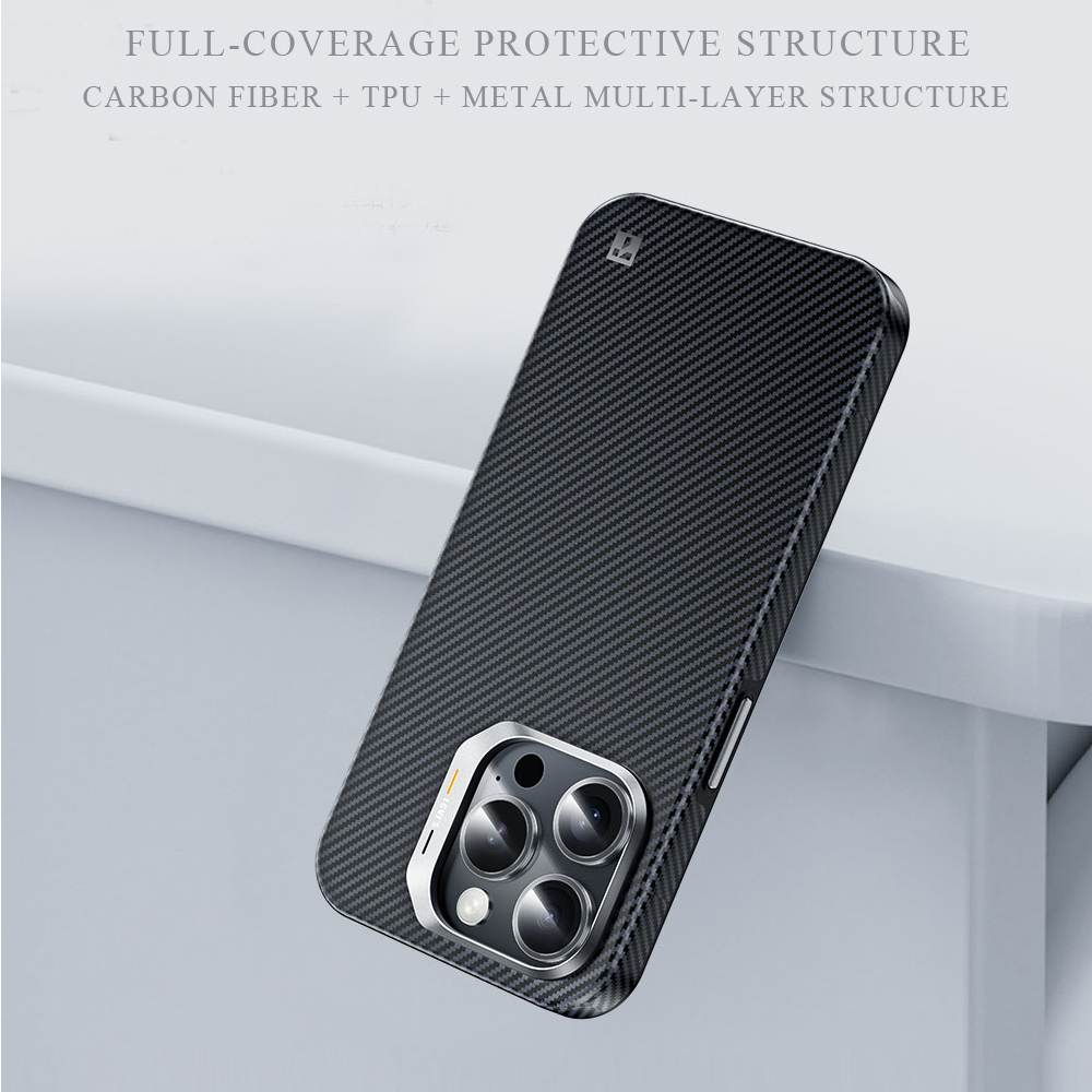 Carbon Fiber Apple iPhone 16 Cases for iPhone16Pro and Pro Max-Full Body Coverage