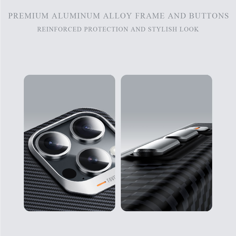 Carbon Fiber Apple iPhone 16 Cases for iPhone16Pro and Pro Max-Full Body Coverage