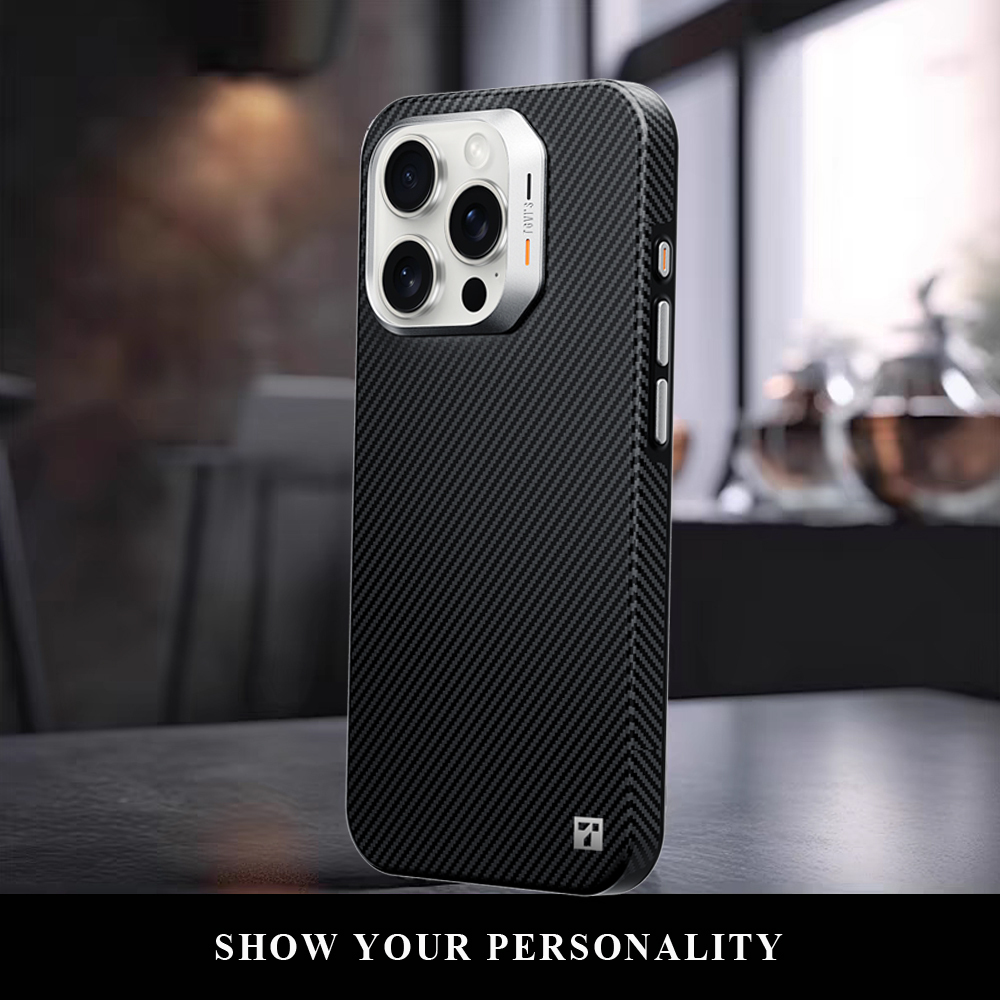 Carbon Fiber Apple iPhone 16 Cases for iPhone16Pro and Pro Max-Full Body Coverage