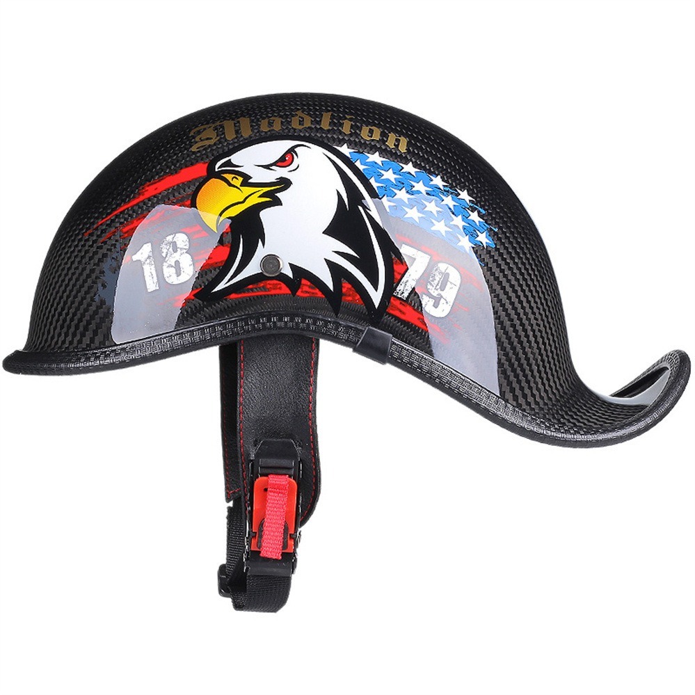 Carbon Fiber Baseball Motorcycle Helmet