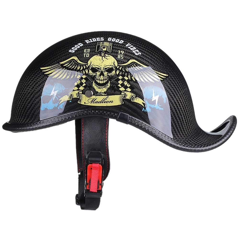 Carbon Fiber Baseball Motorcycle Helmet