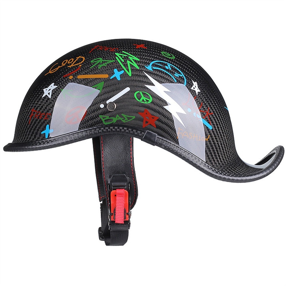 Carbon Fiber Baseball Motorcycle Helmet