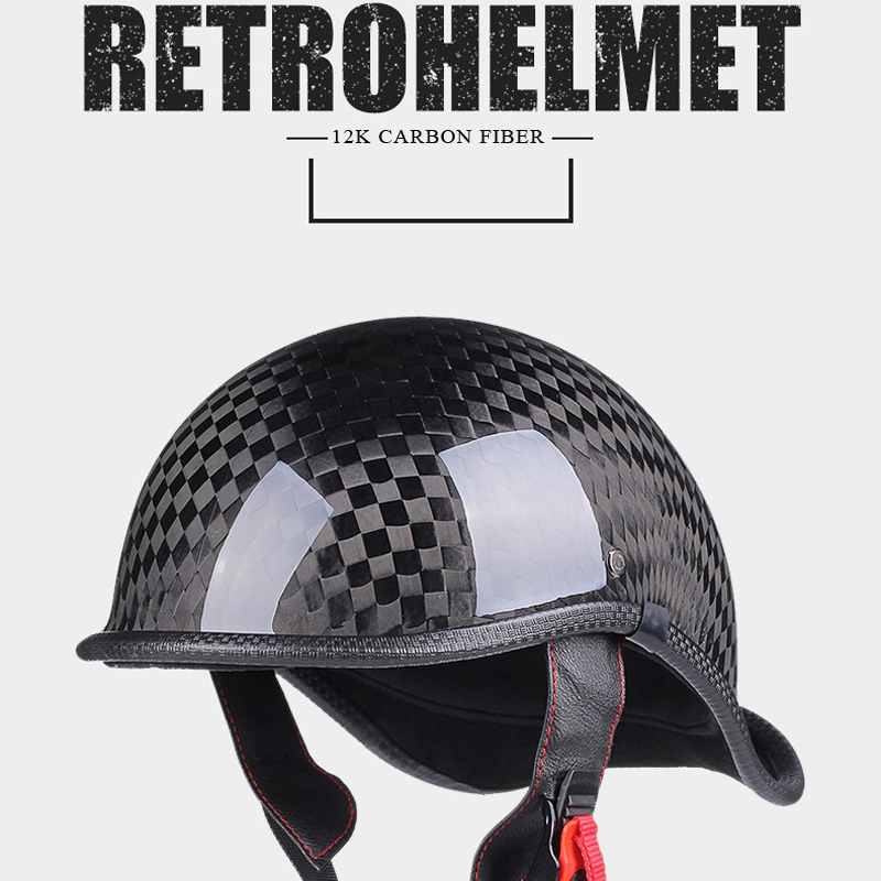 Carbon Fiber Baseball Motorcycle Helmet