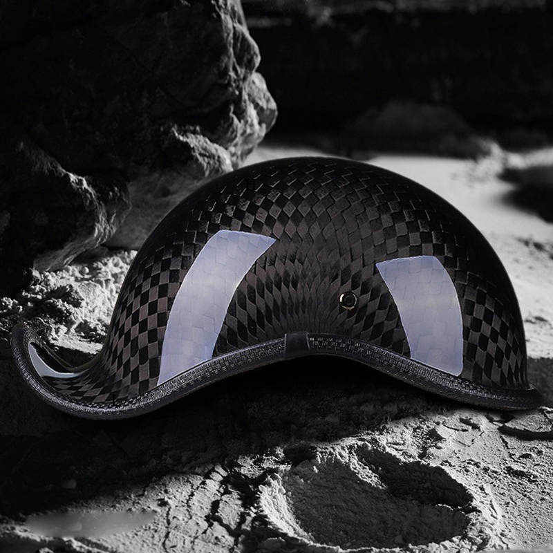 Carbon Fiber Baseball Motorcycle Helmet