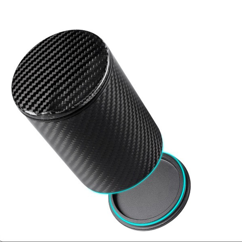 Carbon Fiber Car Ashtray with Lid 