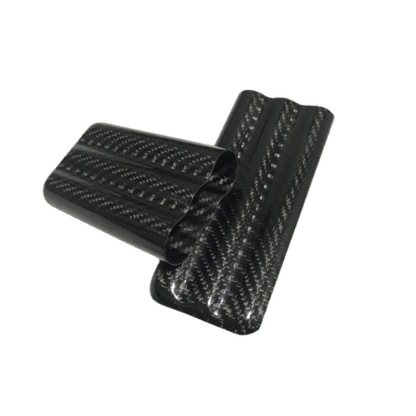 Carbon Fiber Cigar Case Humidors Tube Holder Storage Box Travel Case Modern Lightweight Portable Elegant Ideal for Travelers