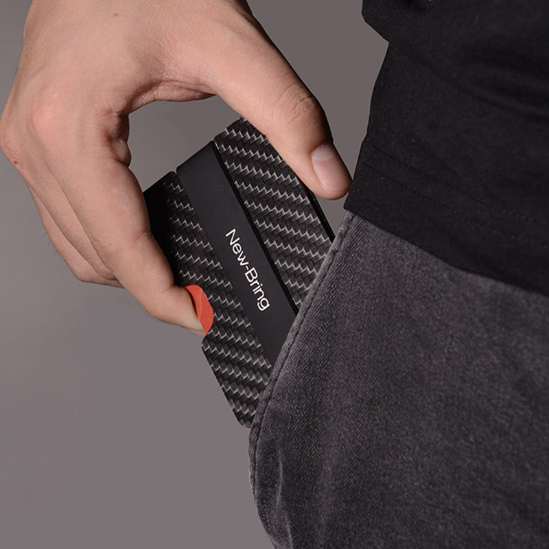 Carbon Fiber Credit Card Holder for Men