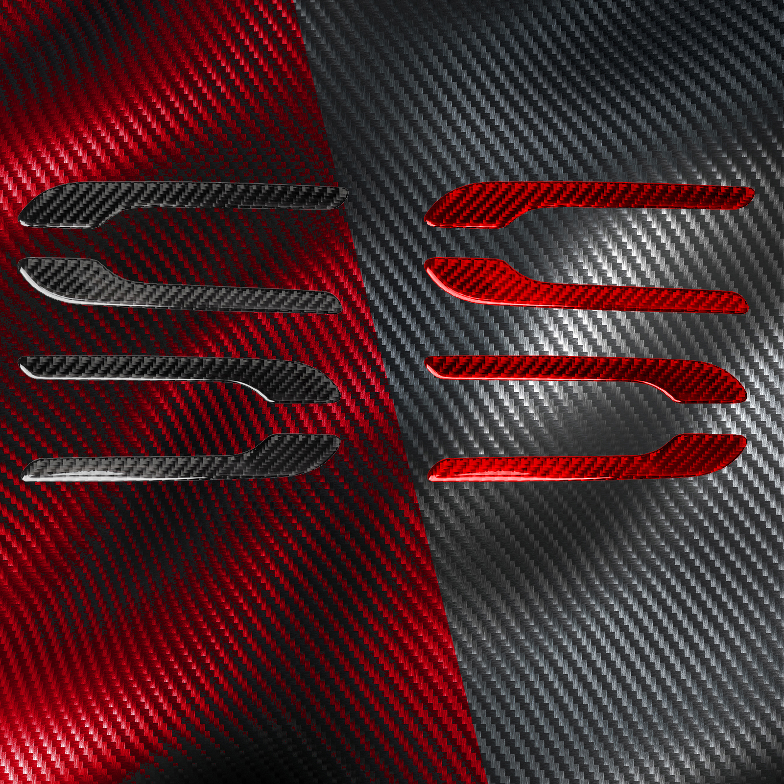 Carbon Fiber Door Handle Cover for Tesla Model 3 and Model Y