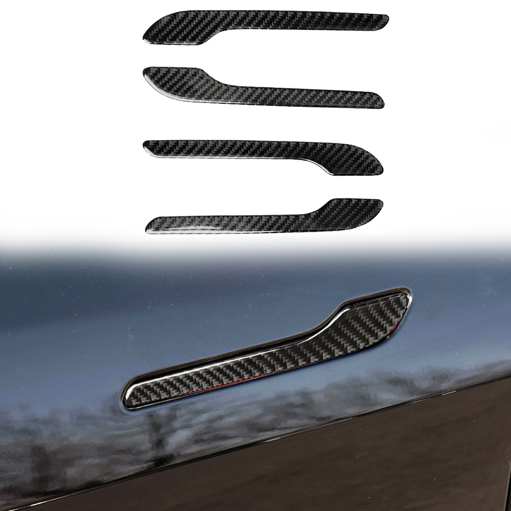 Carbon Fiber Door Handle Cover for Tesla Model 3 and Model Y