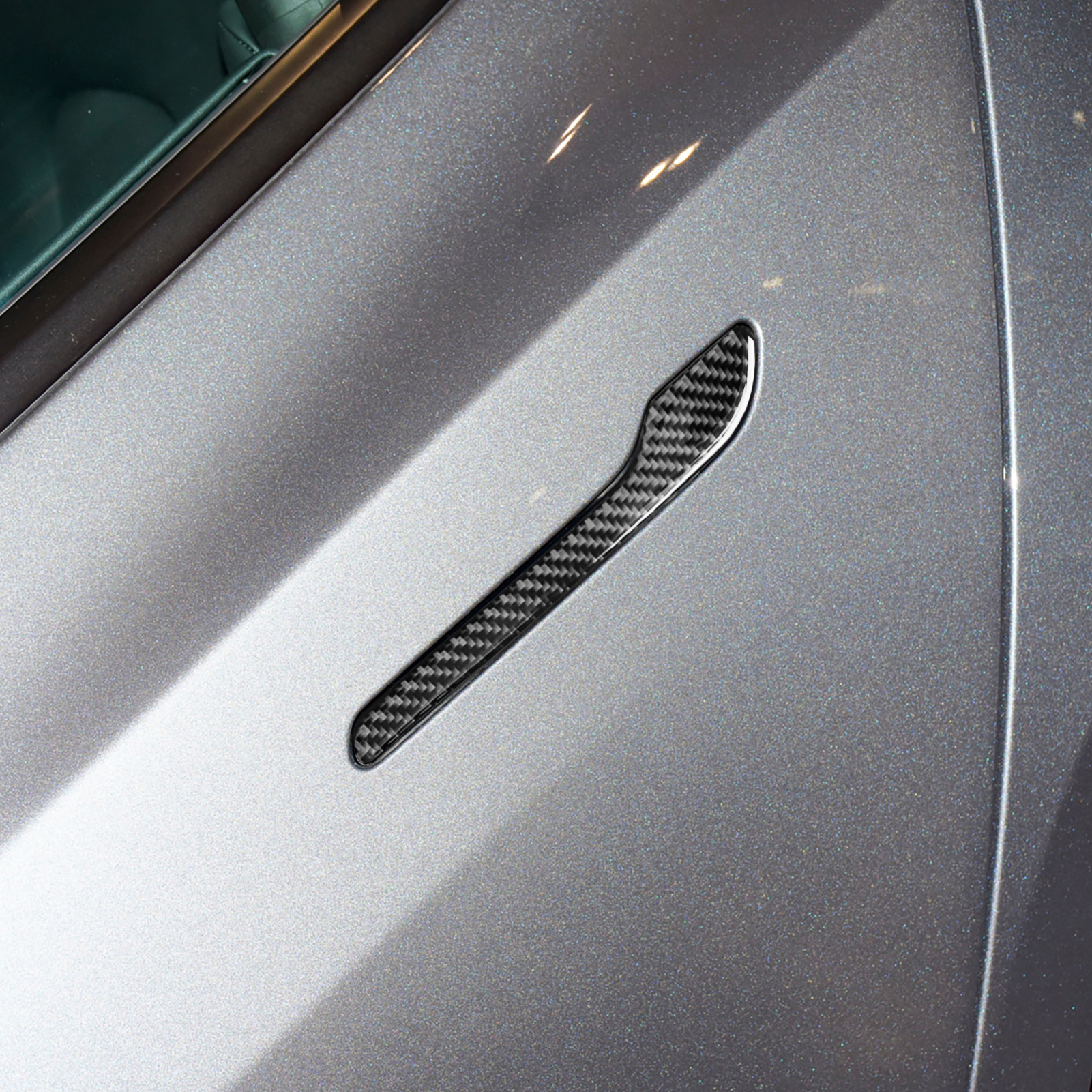 Carbon Fiber Door Handle Cover for Tesla Model 3 and Model Y