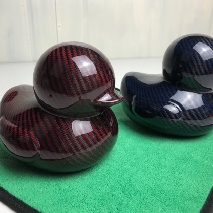 Carbon Fiber Duck Ornament  for Home Office Car Decor