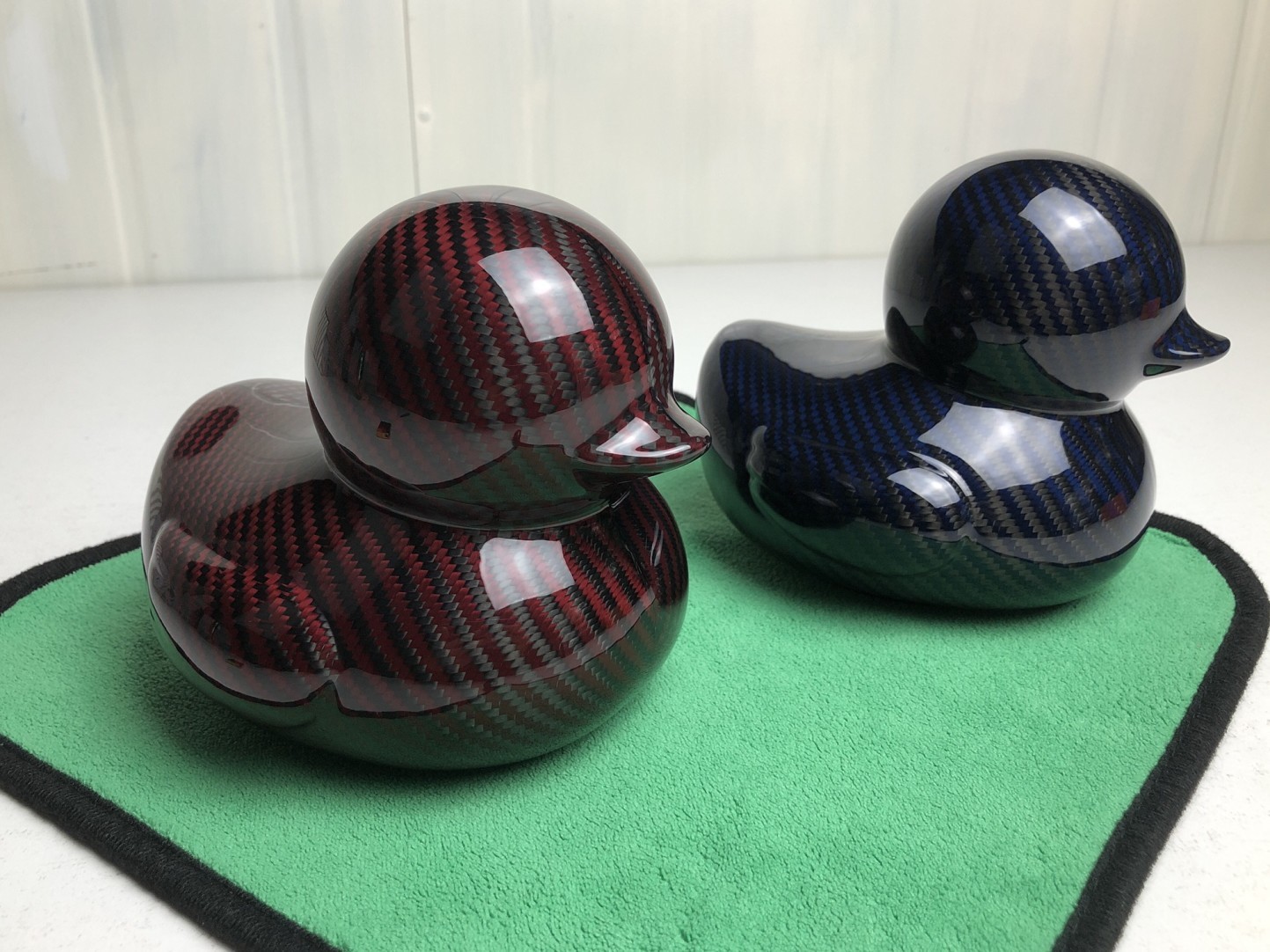 Carbon Fiber Duck Ornament  for Home Office Car Decor