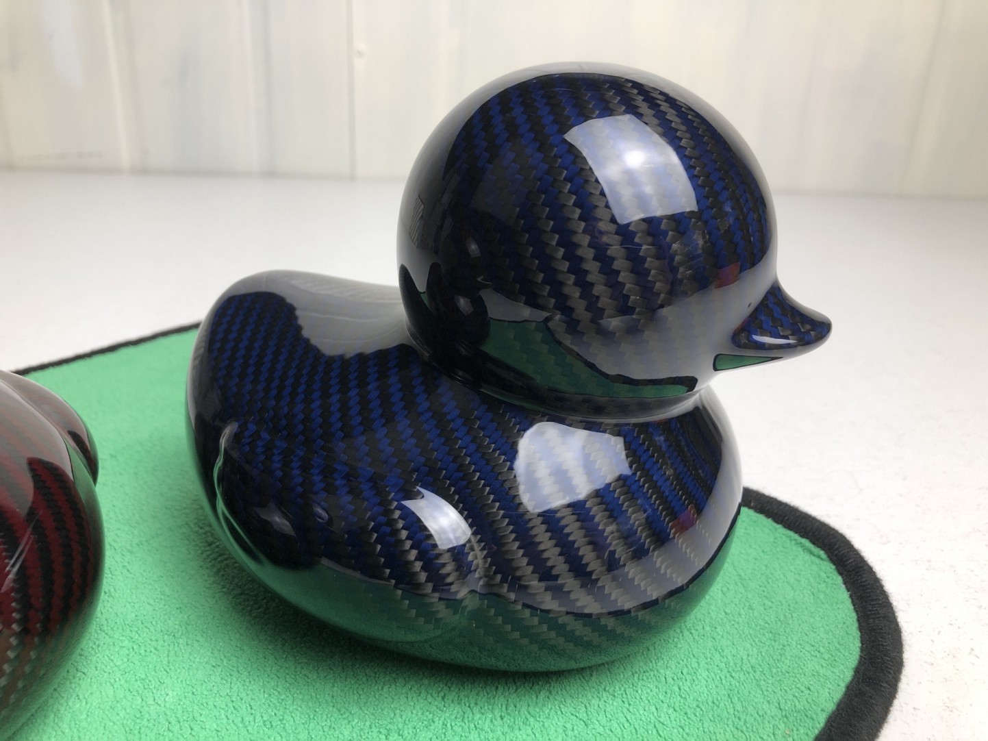 Carbon Fiber Duck Ornament  for Home Office Car Decor